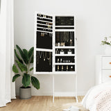 Vidaxl jewelry cupboard with mirror detached 42x38x152 cm white
