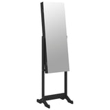 Vidaxl jewelry cupboard with mirror detached 42x38x152 cm black