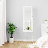 Vidaxl jewelry cabinet with mirror with LED lighting detached white