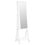 Vidaxl jewelry cabinet with mirror with LED lighting detached white