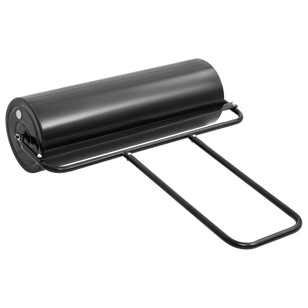 VidaXL Gazonroller with handle 63 l iron and steel black
