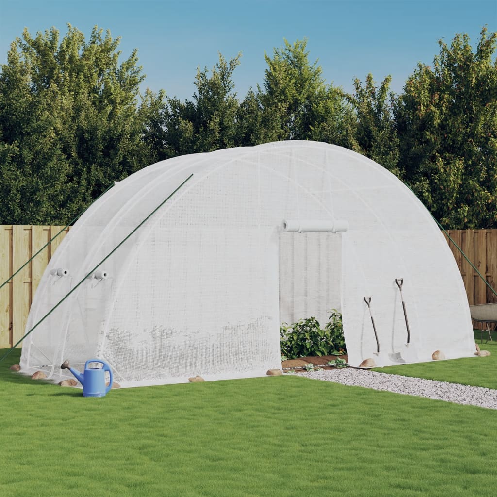 Vidaxl Tuinkas con marco de acero 12 m² 6x2x2.85 m