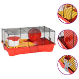 Vidaxl Hamsterkooi 58x32x36 cm Polypropene and Metal Red