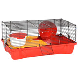 Vidaxl Hamsterkooi 58x32x36 cm Polypropene and Metal Red