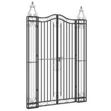 Vidaxl Poort 121x8x180 cm Wrought iron Black