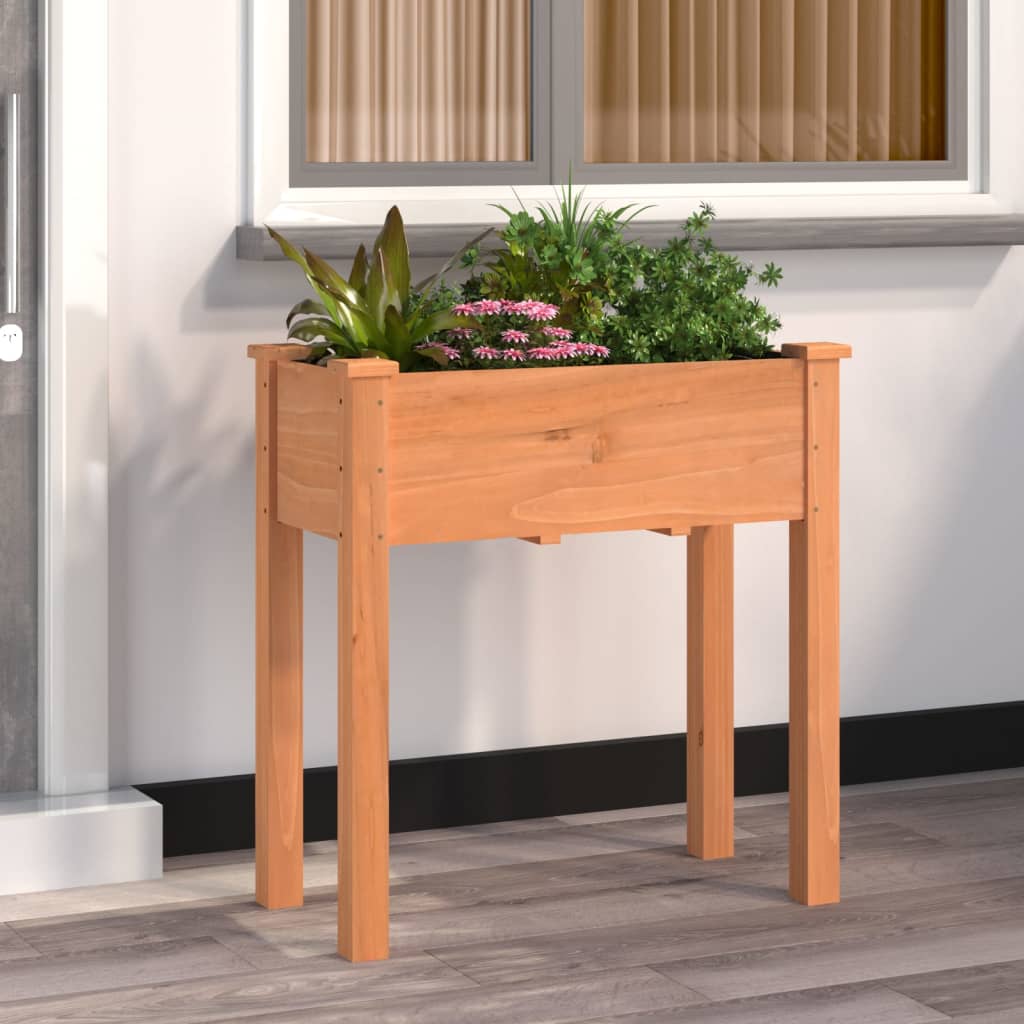 VIDAXL -Pflanzer mit Auskleidung 71x37x76 cm Festkiefernbraun