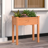 VIDAXL -Pflanzer mit Auskleidung 71x37x76 cm Festkiefernbraun