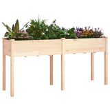 VIDAXL -Pflanzer mit Auskleidung 161x45x76 cm Festkieferholz