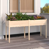 VIDAXL -Pflanzer mit Auskleidung 161x45x76 cm Festkieferholz