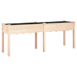 VIDAXL -Pflanzer mit Auskleidung 203x53x76 cm Festkieferholz