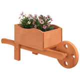 Vidaxl Planters Wheelbarrow 2 stk 47x15x19 cm Solid Pinewood