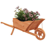 Vidaxl Planter WheelBarrow 128x45,5x43 cm pevné borovice