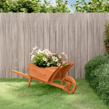 Vidaxl Planter WheelBarrow 128x45,5x43 cm pevné borovice