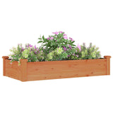 Vidaxl fioriera sollevata con fodera 120x60x25 cm marrone pino marrone