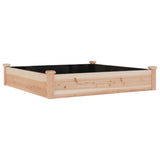 Vidaxl fioriera sollevata con fodera 120x120x25 cm Pineo solido