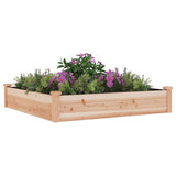 Vidaxl fioriera sollevata con fodera 120x120x25 cm Pineo solido
