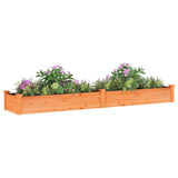VidaXL Planter raised with lining 240x45x25 cm pine brown brown