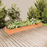 VidaXL Planter raised with lining 240x45x25 cm pine brown brown
