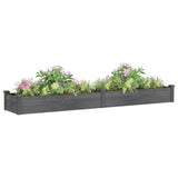 Vidaxl fioriera sollevata con fodera 240x45x25 cm pino -wood