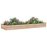 Vidaxl fioriera sollevata con fodera 240x60x25 cm Pineodo solido