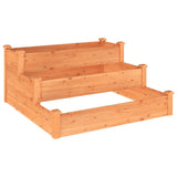 Vidaxl Planter raised 120x120x56 cm Solid pine brown