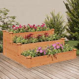 Vidaxl Planter raised 120x120x56 cm Solid pine brown