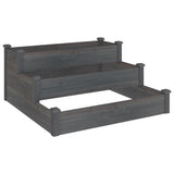 Vidaxl fioriera raccolta 120x120x56 cm grigio pino grigio