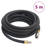 Vidaxl Hose Air Hose Hybrid 0.6 '' 5 m in gomma e PVC nero