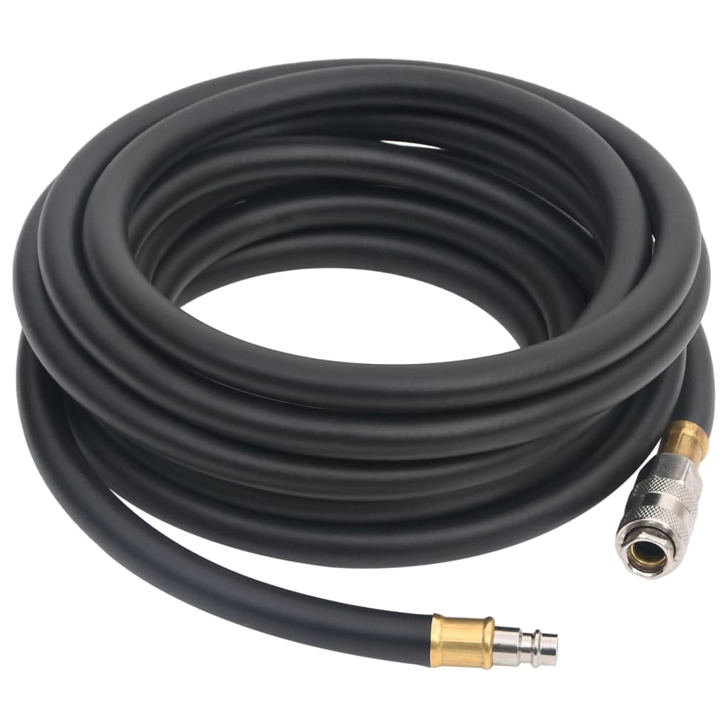 Vidaxl Hose Air Hose Hybrid 0.6 '' 5 m in gomma e PVC nero