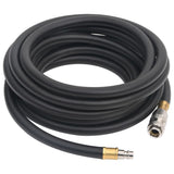 Vidaxl Hose Air Hose Hybrid 0.6 '' 5 m in gomma e PVC nero