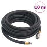 Vidaxl Hose Air Hose Hybrid 0.6 '' 10 m in gomma e PVC nero