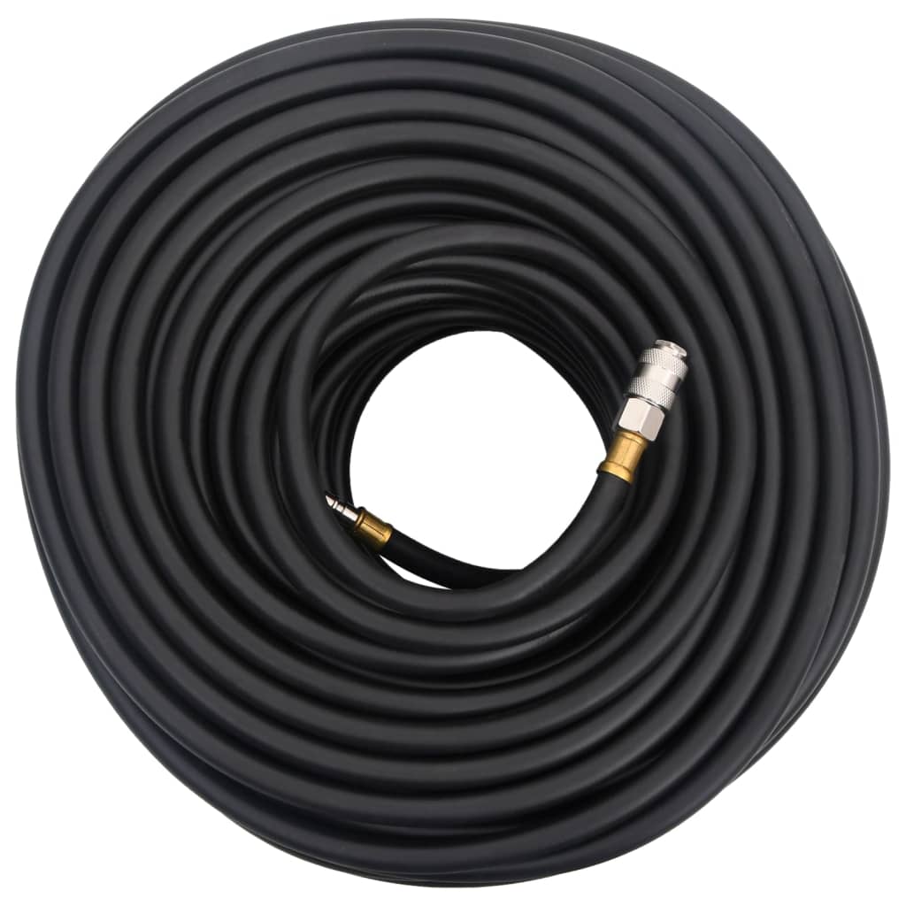 VIDAXL HOSE AIR HOSE Hybrid 0.6 '' 50 m in gomma e PVC nero