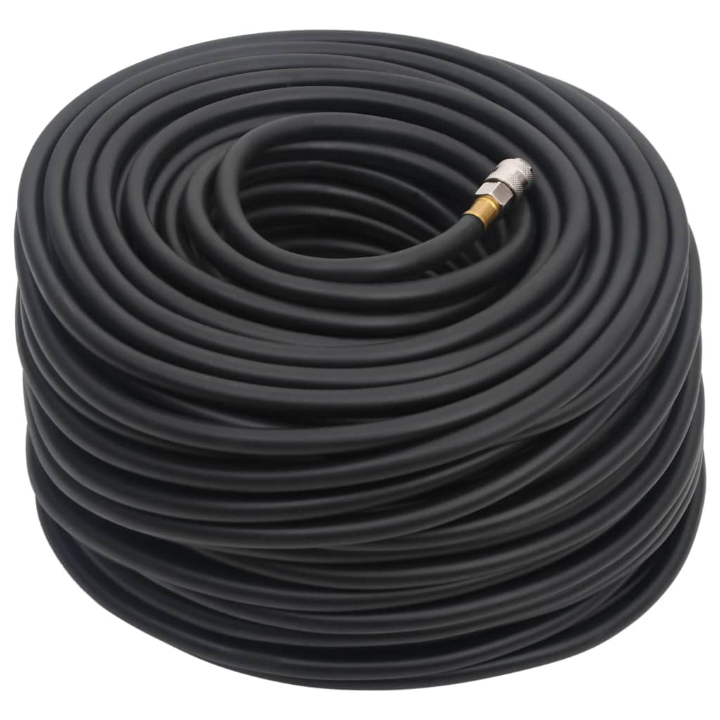 Vidaxl Hose Air Hose Hybrid 0.6 '' 100 m in gomma e PVC nero