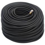Vidaxl Hose Air Hose Hybrid 0.6 '' 100 m in gomma e PVC nero
