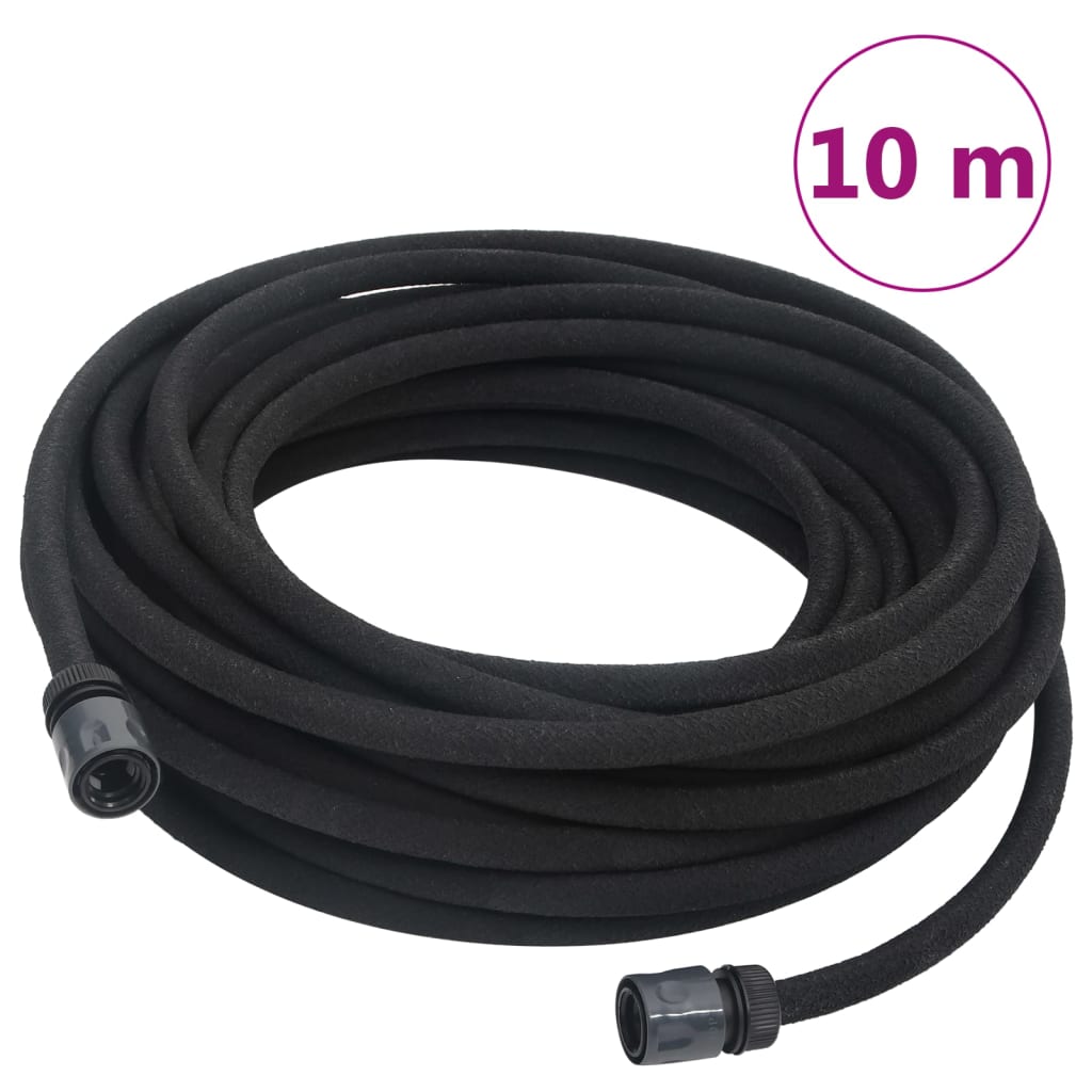 Vidaxl Drip hose 0.6 '' 10 m rubber black