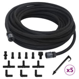 Vidaxl Drip hose 0.6 '' 10 m rubber black
