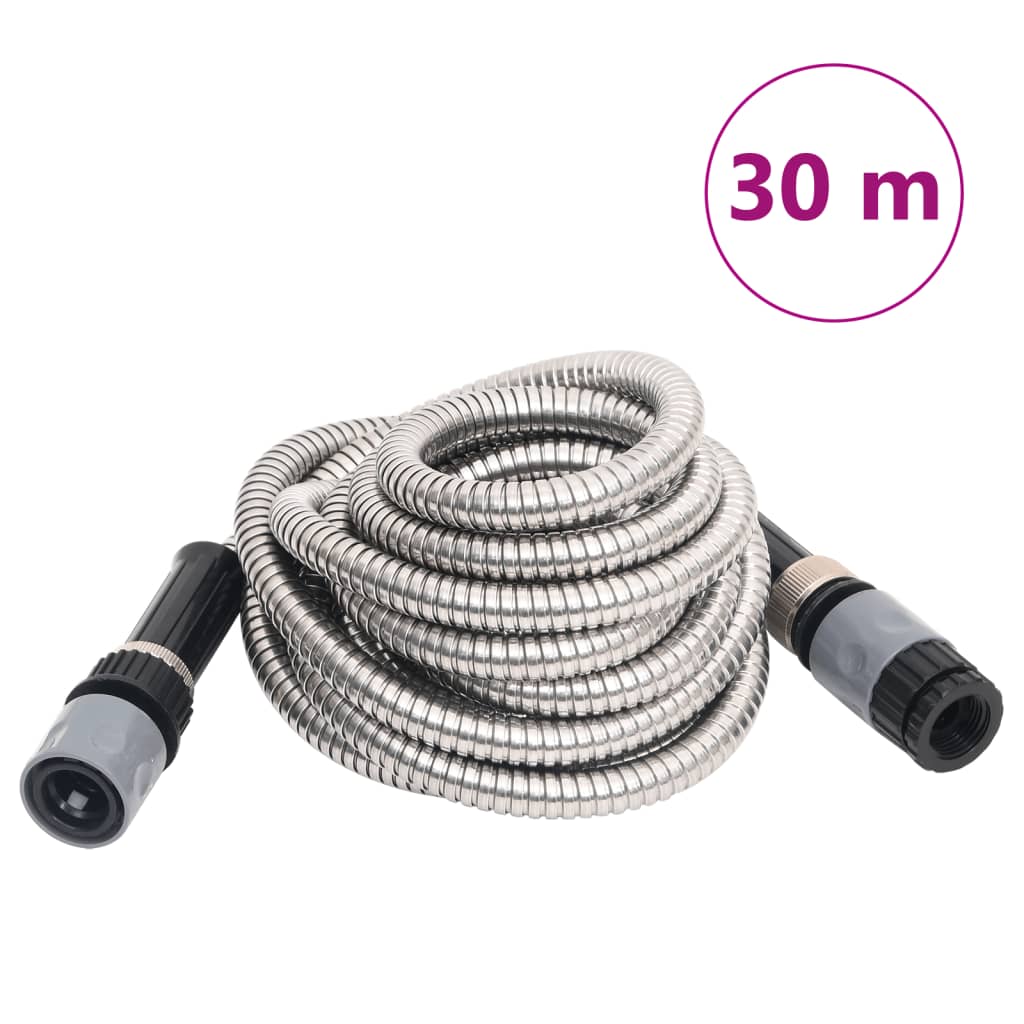 Vidaxl Gaart Hose mat Sprayda Kapp 0.6 '' 30 m Stolflose Stol Sëlwerfaarf