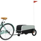 Vidaxl bicycle trailer 30 kg iron black and gray