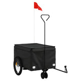 Vidaxl bicycle trailer 30 kg iron black