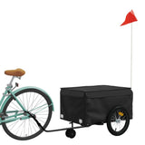 Vidaxl bicycle trailer 45 kg iron black