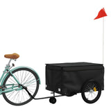 Vidaxl bicycle trailer 45 kg iron black