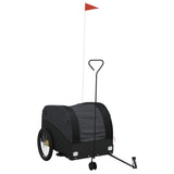 Vidaxl bicycle trailer 45 kg iron black