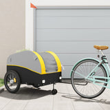 Vidaxl Bicycle Trailer 45 kg železa černá a žlutá