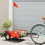 Vidaxl bicycle trailer Oxford fabric and iron orange