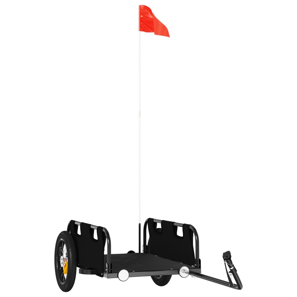 Vidaxl bicycle trailer Oxford fabric and iron black