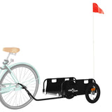 Vidaxl bicycle trailer Oxford fabric and iron black