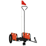 Vidaxl bicycle trailer Oxford fabric and iron orange