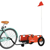 Vidaxl bicycle trailer Oxford fabric and iron orange