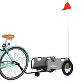 Vidaxl bicycle trailer Oxford fabric and iron gray