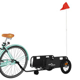 Vidaxl bicycle trailer Oxford fabric and iron black